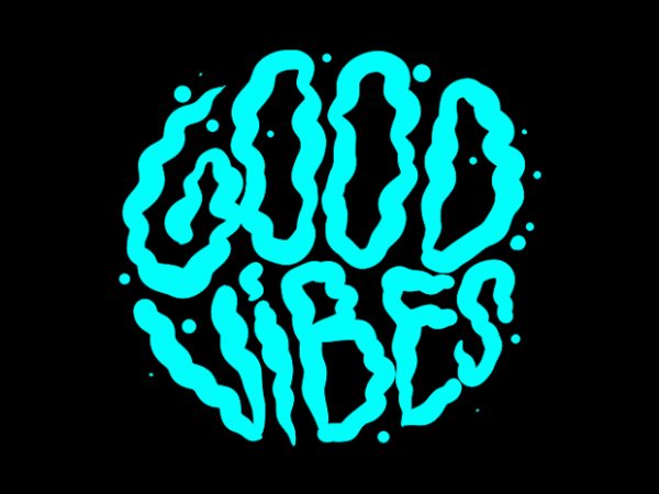 Good vibes graphic t-shirt design