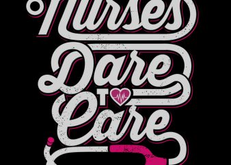 Nurse Graphic Art 11 t-shirt design for sale