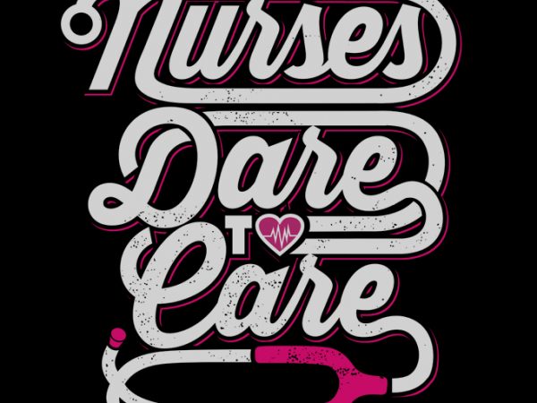 Nurse graphic art 11 t-shirt design for sale