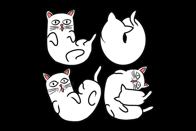 t-shirt vector 40 Best Selling Cat Design Bundle AI, EPS, SVG, PNG