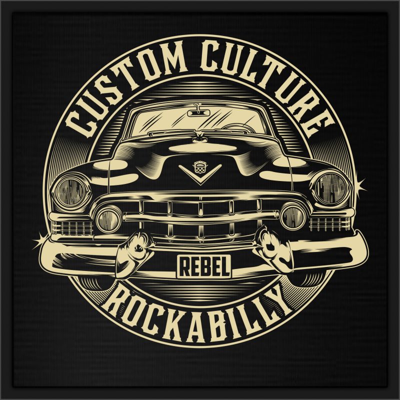 “BIG SALE ” Rockabilly, vintage race & Custom Garage t shirt design for purchase