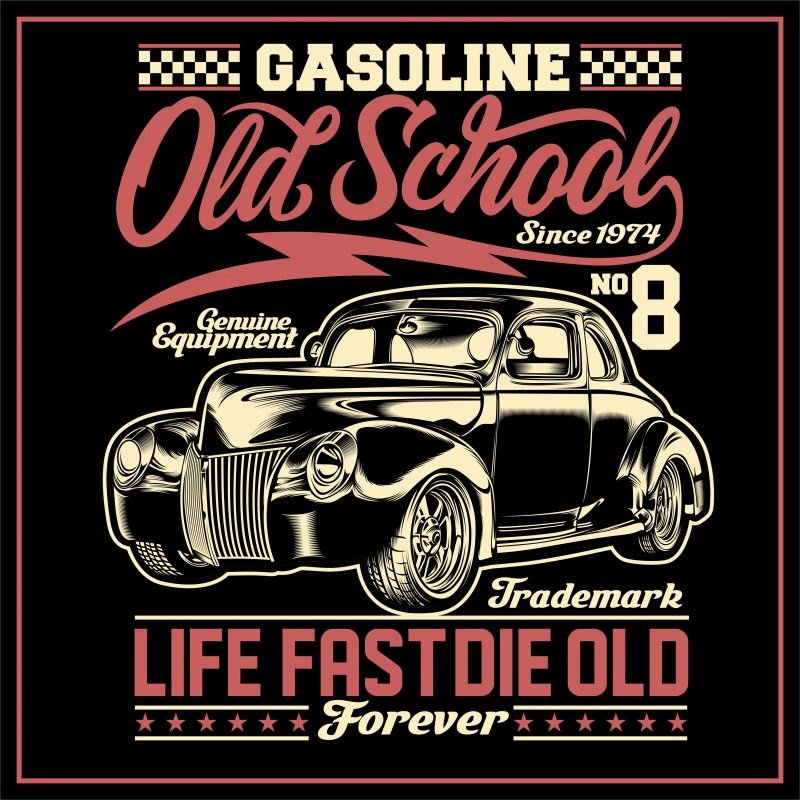 “BIG SALE ” Rockabilly, vintage race & Custom Garage t shirt design for purchase