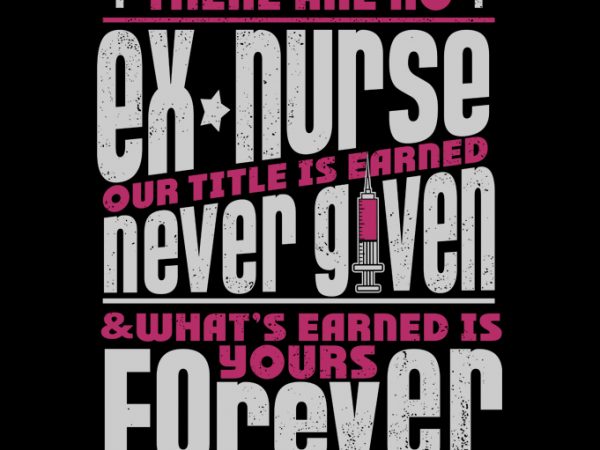 Nurse graphic art 17 t shirt design for sale