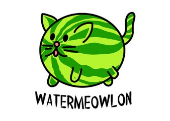 Cat Funny Watermeowlon buy t shirt design