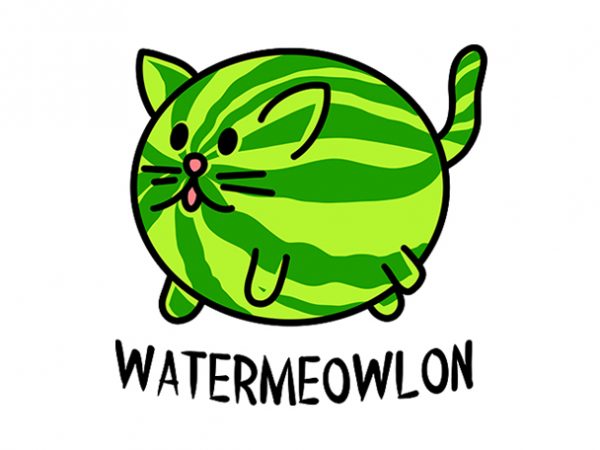 Cat funny watermeowlon buy t shirt design