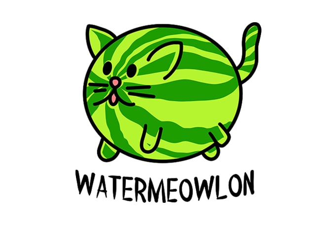 Cat Funny Watermeowlon buy t shirt design