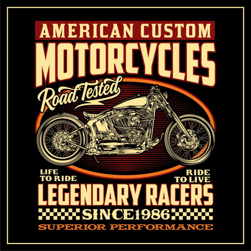 “BIG SALE ” Rockabilly, vintage race & Custom Garage t shirt design for purchase