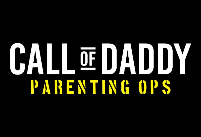 Call of daddy parenting ops commercial use t-shirt design
