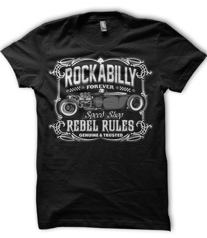 ROCKABILLY FOREVER buy t shirt design