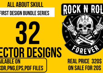 skull design bundle 32 design pack