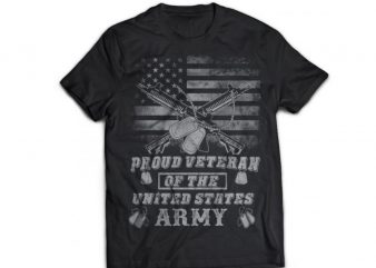 [NO 5] Skull Veteran Army And Military Dad Tshirt Design PSD File Editable Text Layer