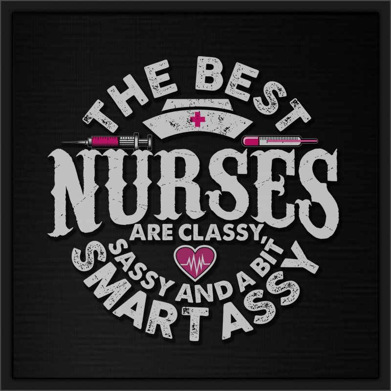 Nurse Graphic Art 8 t shirt design for download