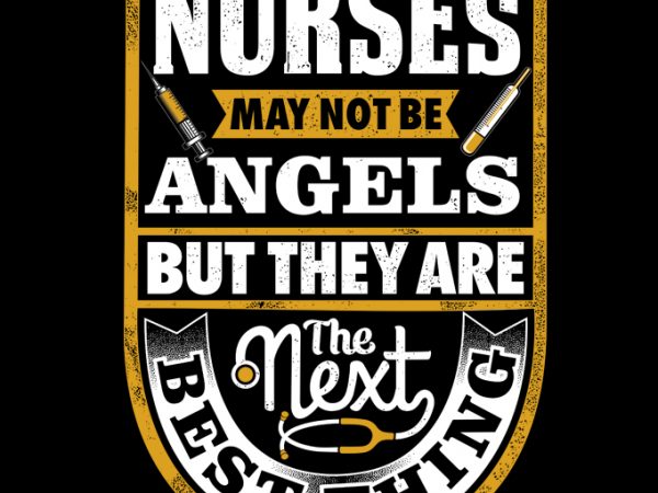 Nurse graphic art 9 t shirt design for sale