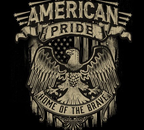 American pride – t shirt design for purchase