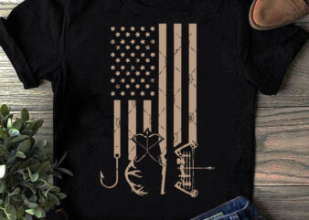 America Hunter SVG, Fishing SVG, Holiday SVG, Funny SVG buy t shirt design for commercial use