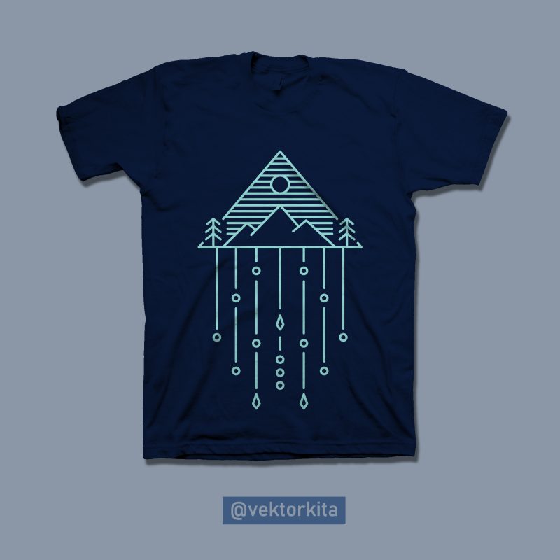 Nature Geometry 1 t shirt design for download