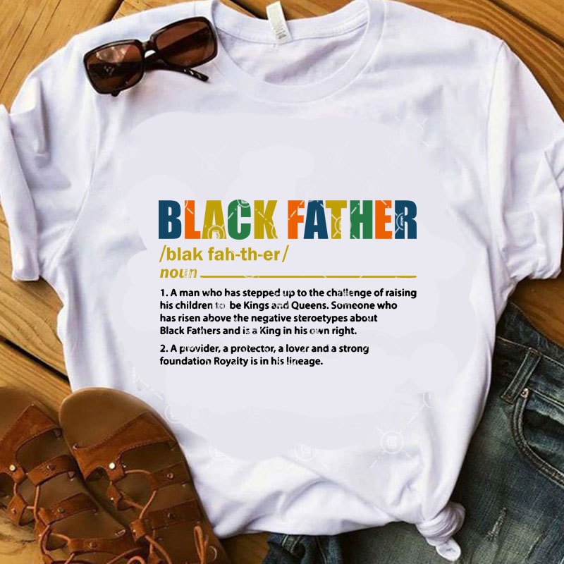 Black Father SVG, Father’s Day SVG, Dad 2020 SVG, Funny SVG t-shirt design for sale