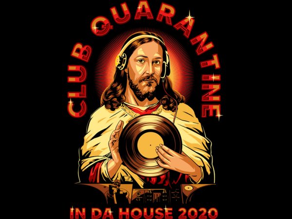 Club quarantine shirt design png