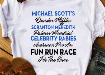 Celebrity Rabies Awareness Pro-Am Fun Run Race For The Cure SVG, Funny SVG t shirt design for sale