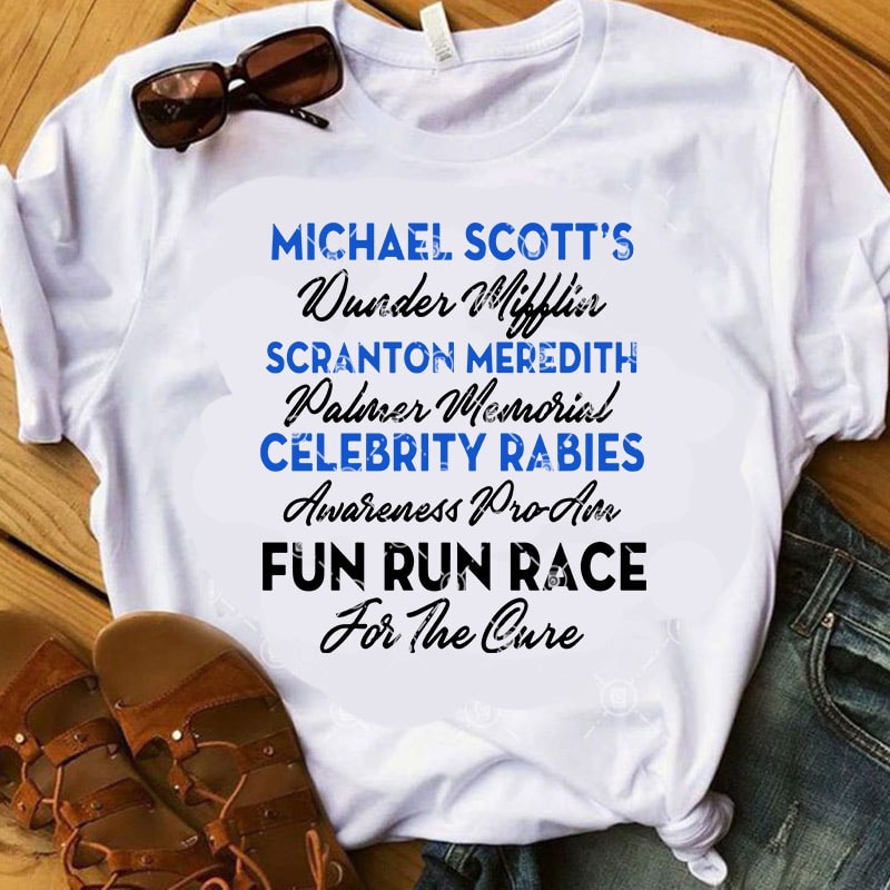 Celebrity Rabies Awareness Pro-Am Fun Run Race For The Cure SVG, Funny SVG t shirt design for sale