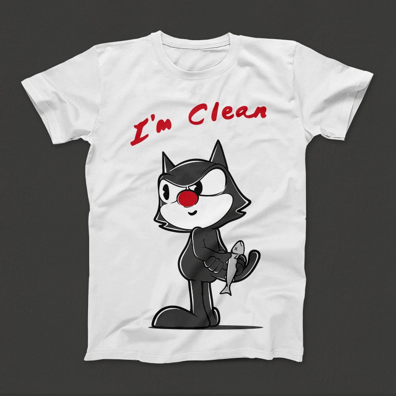 The Cat ready made tshirt design