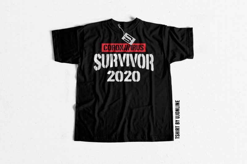 CoronaVirus Survivor 2020 t shirt design for purchase