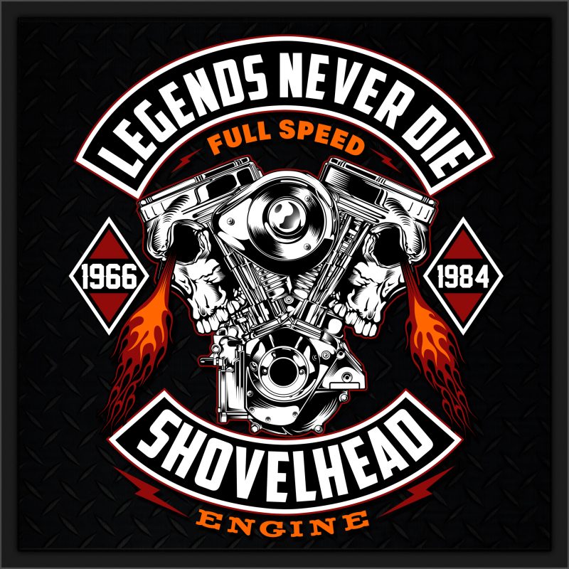 LEGENDS NEVER DIE t shirt design for download