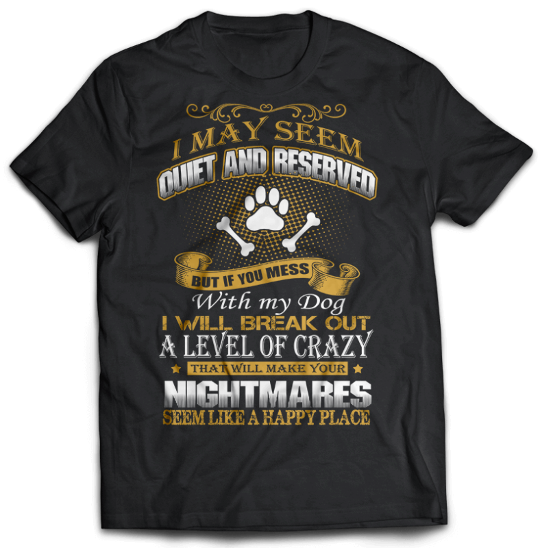 Bundle Dog Tshirt Designs Psd File Editable Text