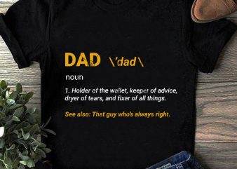 Dad Definition Shirt Gift From Daughter SVG, Father’s Day SVG buy t shirt design