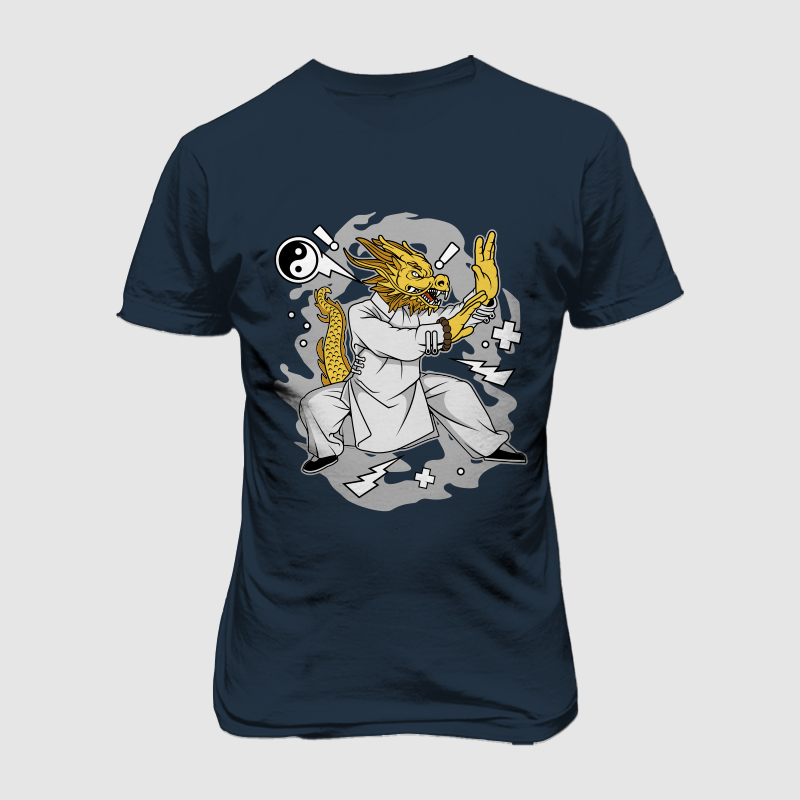 Dragon Kungfu shirt design png