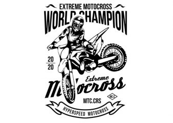 Extreme Motocross ready made tshirt design