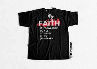 Faith design for t shirt shirt design png
