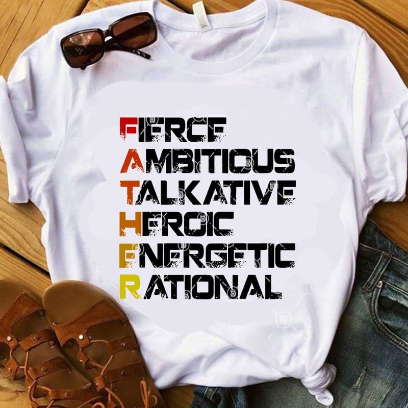 Fierce Ambitious Talkative Heroic Energetic Rational SVG, Funny SVG, Quote SVG design for t shirt t-shirt designs for sale
