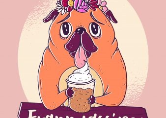 Dog Frappugcino buy t shirt design