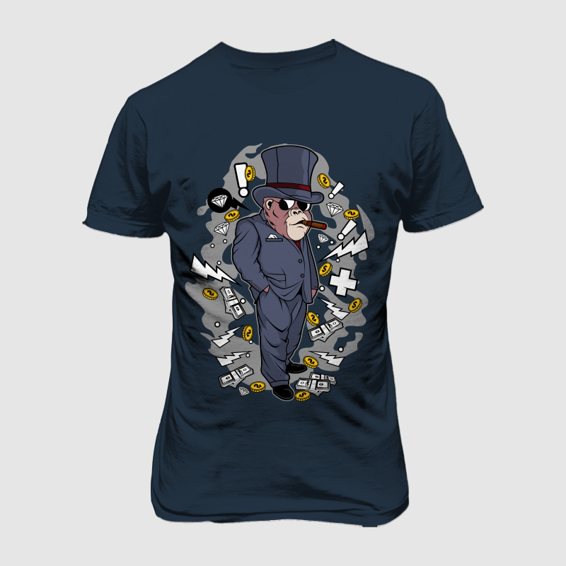 Gorilla Boss t shirt design to buy