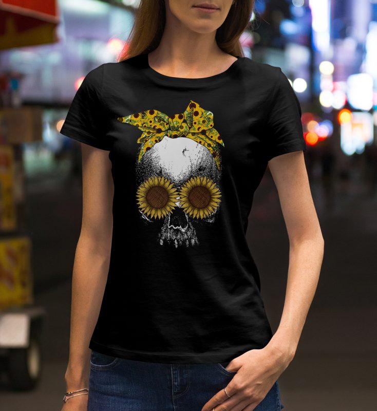 Skull Bundle Part 1 – 50 Designs – 90%OFF t shirt design for printify