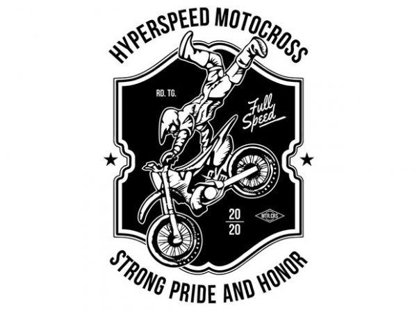 Hyperspeed motocross buy t shirt design artwork