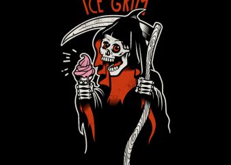 ICE GRIM t-shirt design for sale