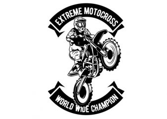 Motocross tshirt design
