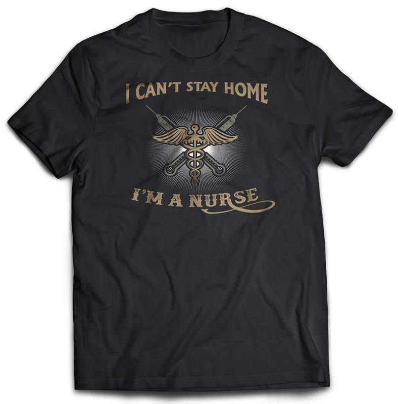 bundle 24 tshirt designs Nurse Corona virus stay at home psd file editable text and layer t shirt bundles