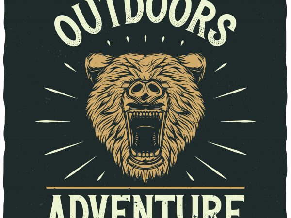 Outdoors adventure buy t shirt design for commercial use