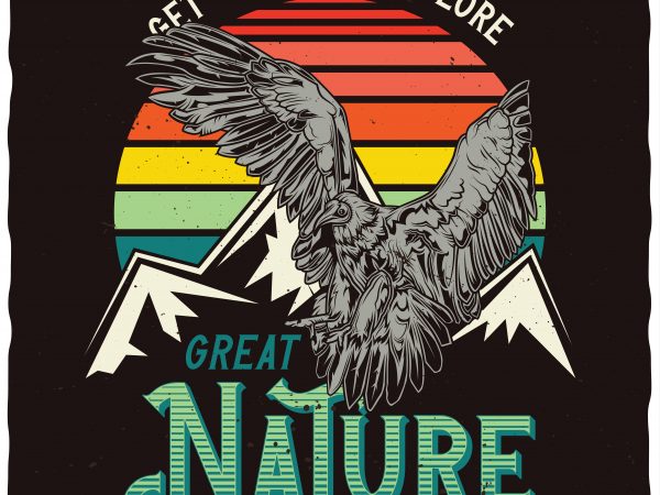 Great nature commercial use t-shirt design