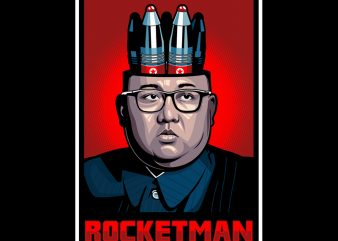 ROCKETMAN graphic t-shirt design