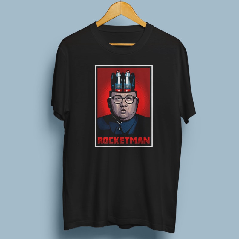 ROCKETMAN graphic t-shirt design