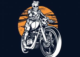 Ride till death t-shirt design for sale