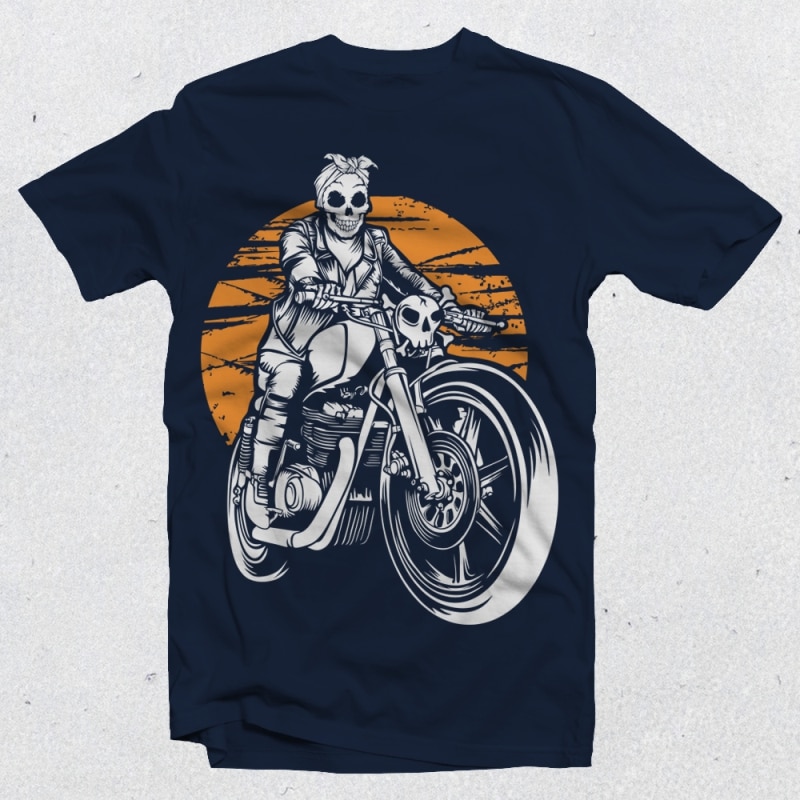 Ride Till Death t-shirt design for sale