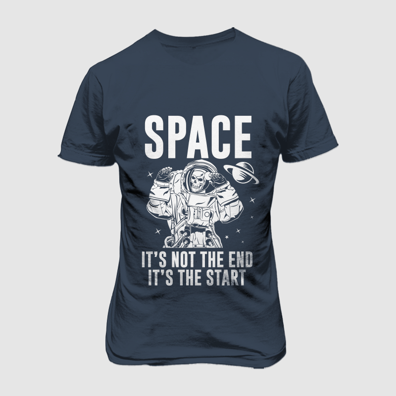 SKULL ASTRONAUT commercial use t-shirt design