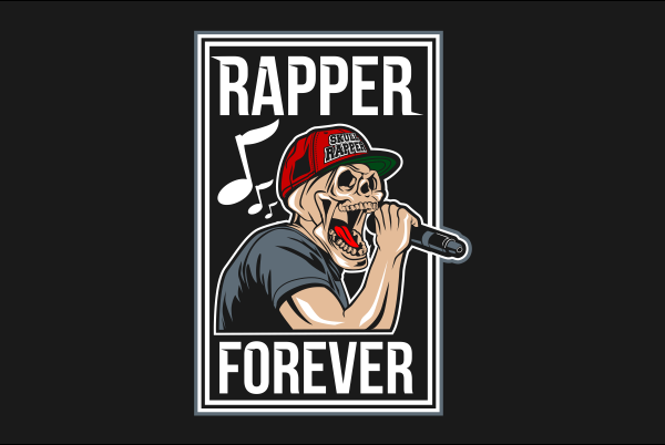 Skull rapper buy t shirt design artwork