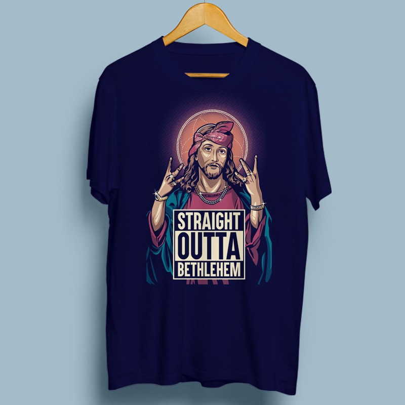 STRAIGHT OUTTA BETHLEHEM t shirt design for sale