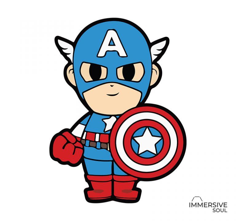 Download Vintage Captain America The Super Hero Vintage Captain America Cartoon T Shirt Design For Commercial Use Buy T Shirt Designs